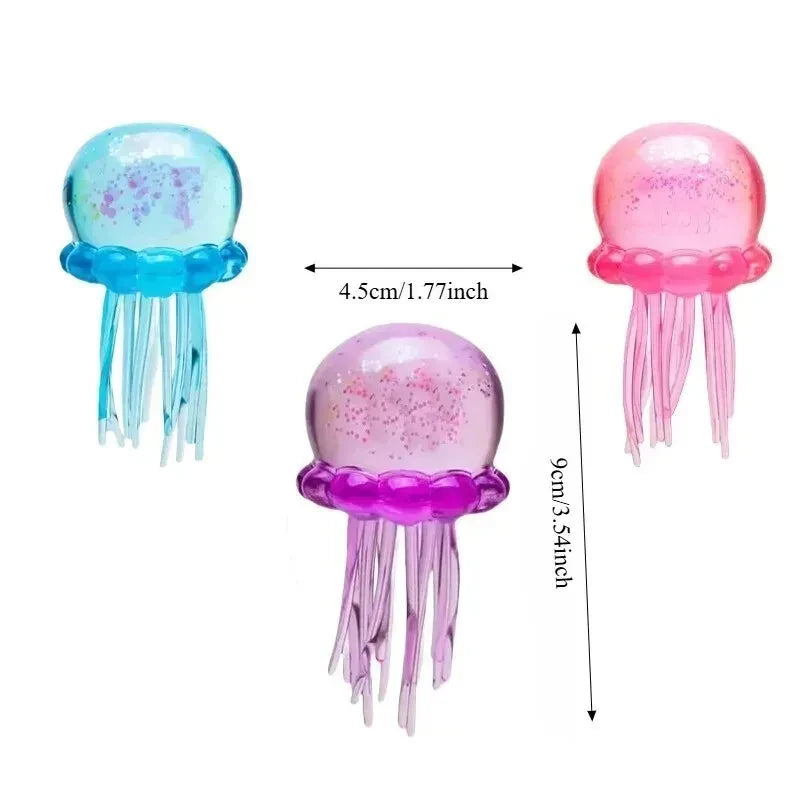 Jellyfish Cube Squeeze Toy