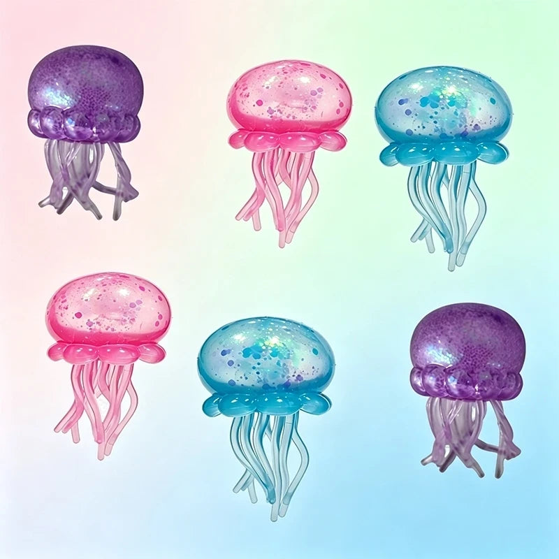 Jellyfish Cube Squeeze Toy